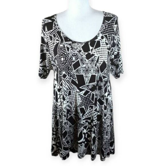 LULAROE BLACK & WHITE PERFECT DRESS SZ.S NWT. - Picture 1 of 4